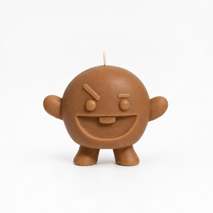 Vela Shooky marrón del Pack BTS