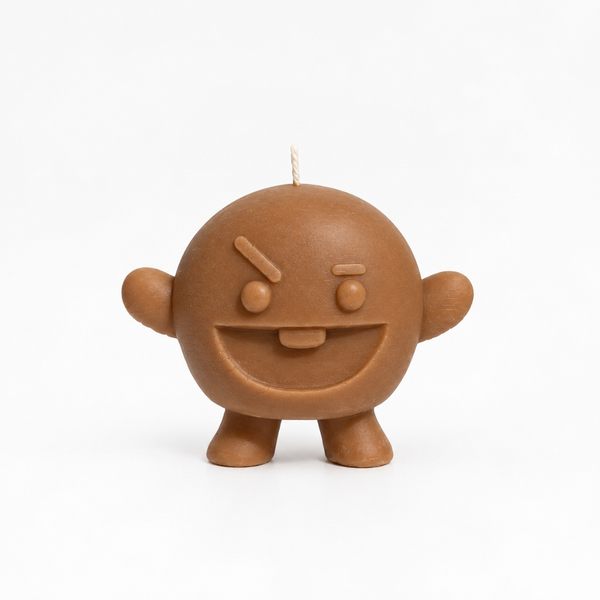 Vela Shooky marrón del Pack BTS