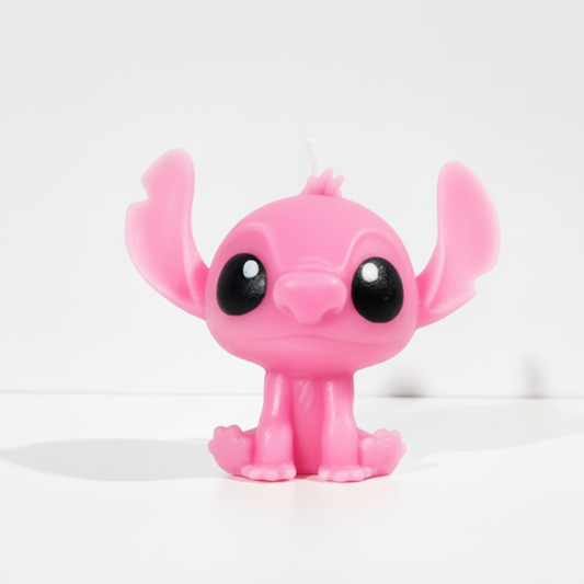 Vela Stitch Rosa Aromática