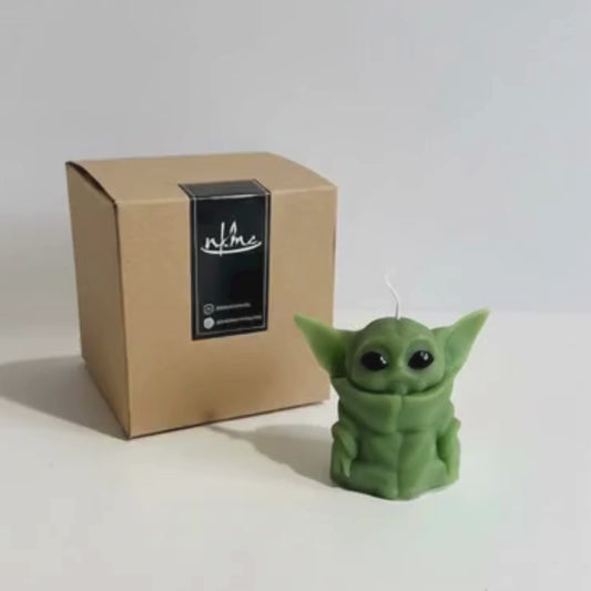 Baby Yoda Vela Aromática